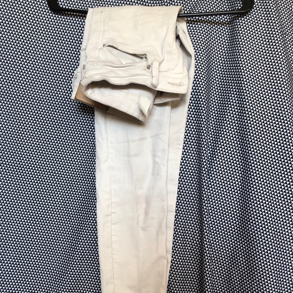 Beige Skinny Mid Rise Pants - Picture 5 of 7